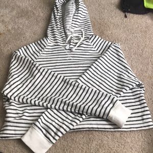 Woman crop top hoodie